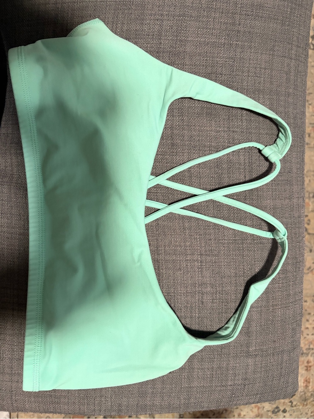 lululemon athletica Mint Green Crisscross Sports Bra